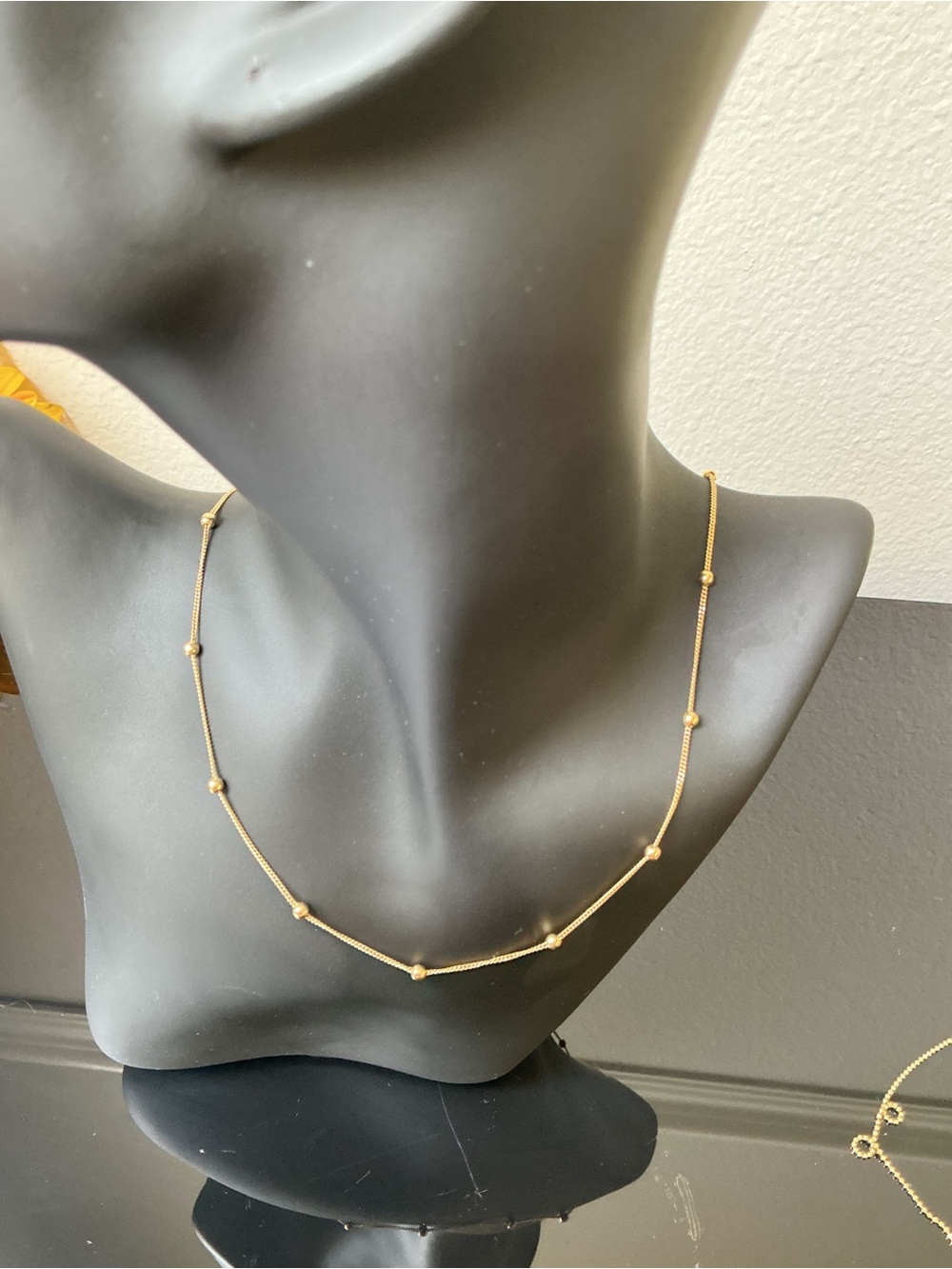 NWT Solid 18K Yellow Gold Peruvian Link Chain Necklace 3.55g